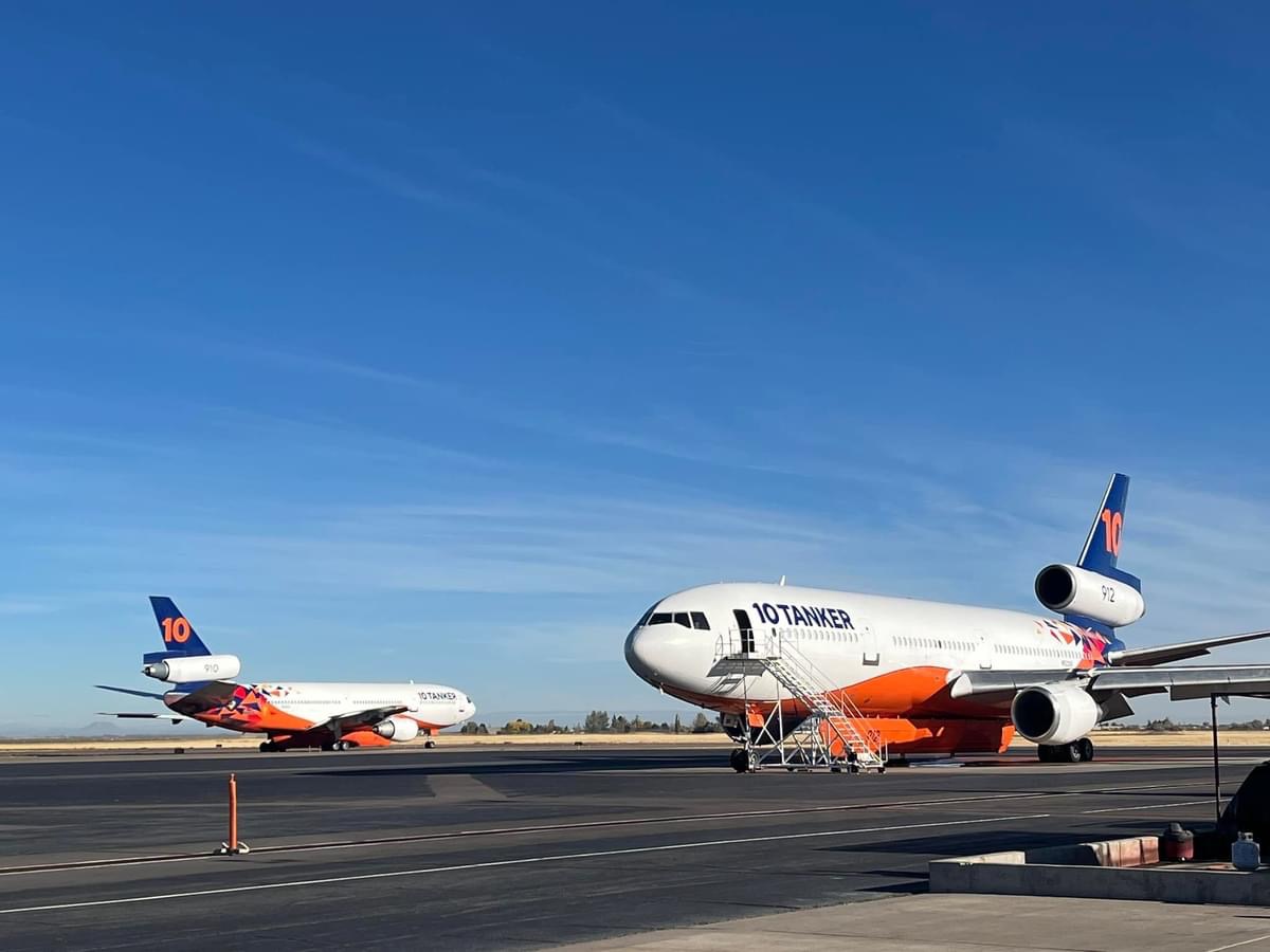 Two VLATs await orders at Pocatello Tanker Base